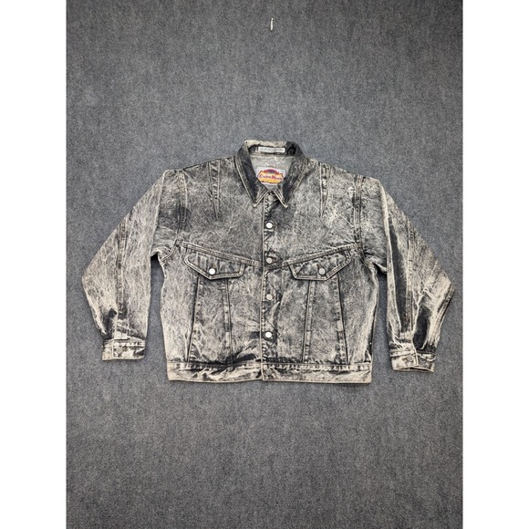 Vintage CodeBleu Acid Wash Denim Trucker Jacket Medium Japan Streetwear Y2K 90s - Picture 1 of 9